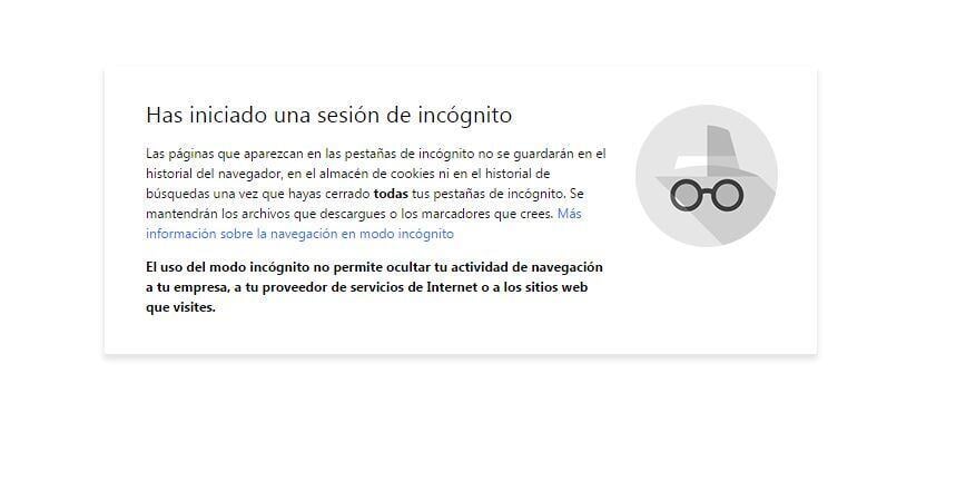 atajos del teclado Windows navegar en incógnito