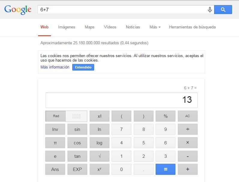 trucos de google calculadora