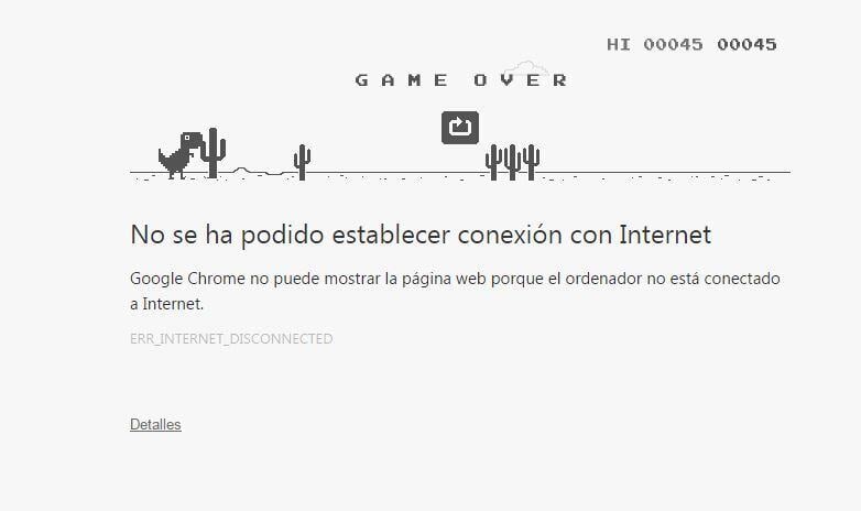 trucos de google dinosaurio