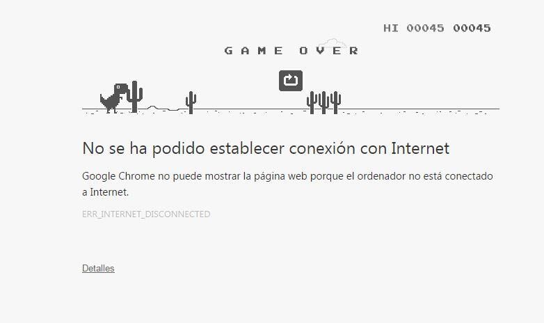 trucos de google dinosaurio