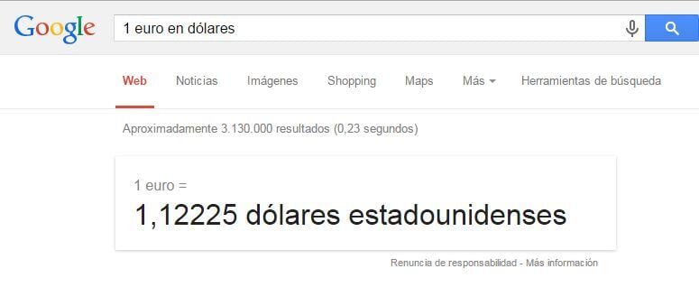 trucos de google moneda